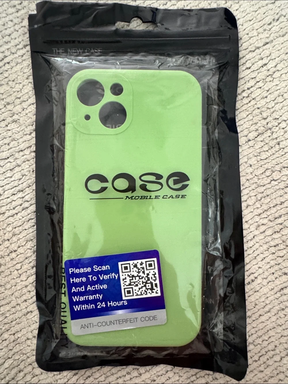 Never used iPhone 13 Green Silicone Shock-absorbent Phone Case